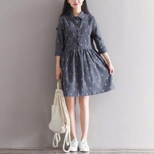 Giraffe Printed Casual Dress