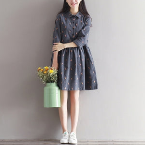 Giraffe Printed Casual Dress